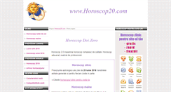 Desktop Screenshot of horoscop20.com